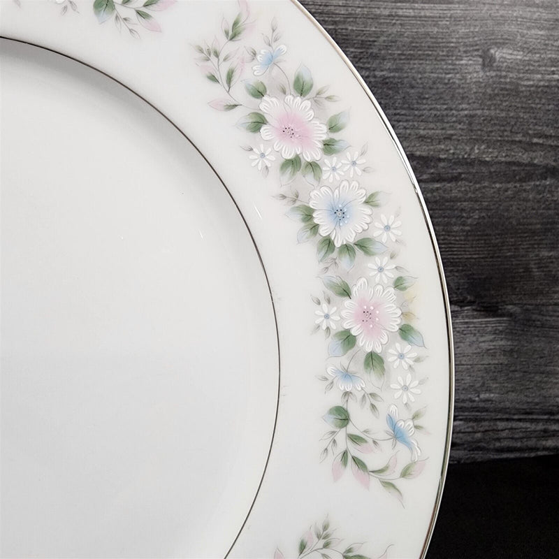 Load image into Gallery viewer, Sango Flower Garden Bread &amp; Butter Plate 4 Set 6.5&quot; Oxford Pink Blue Japan 535
