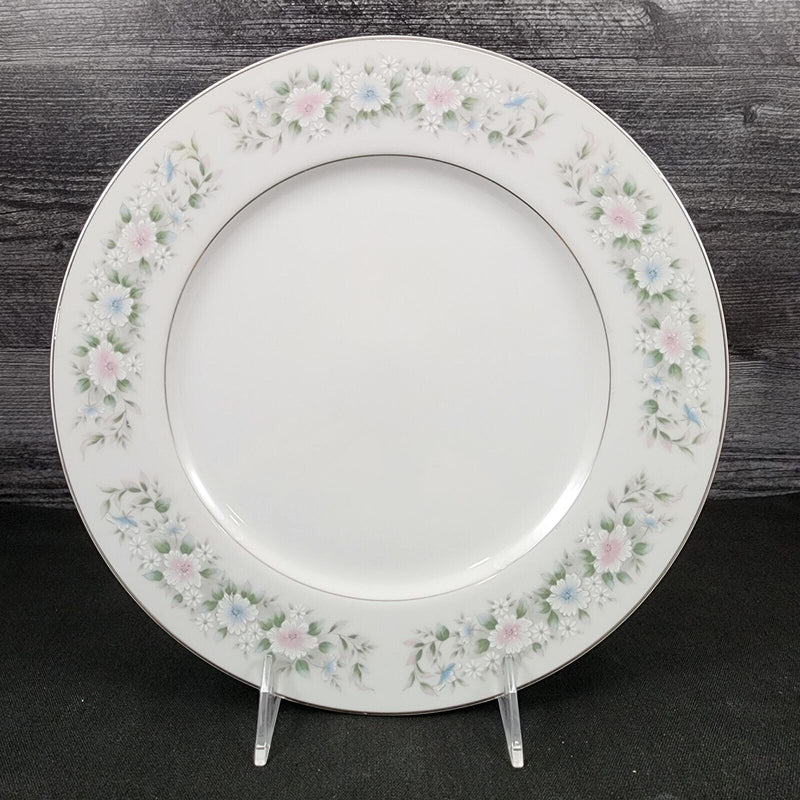 Load image into Gallery viewer, Sango Flower Garden Dinner Plate 10 5/8&quot; Oxford Pink Blue Japan 535
