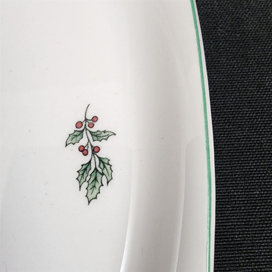 Nikko Cake Plate 11" Happy Holidays Christmas Tree Stars Presents Dishware