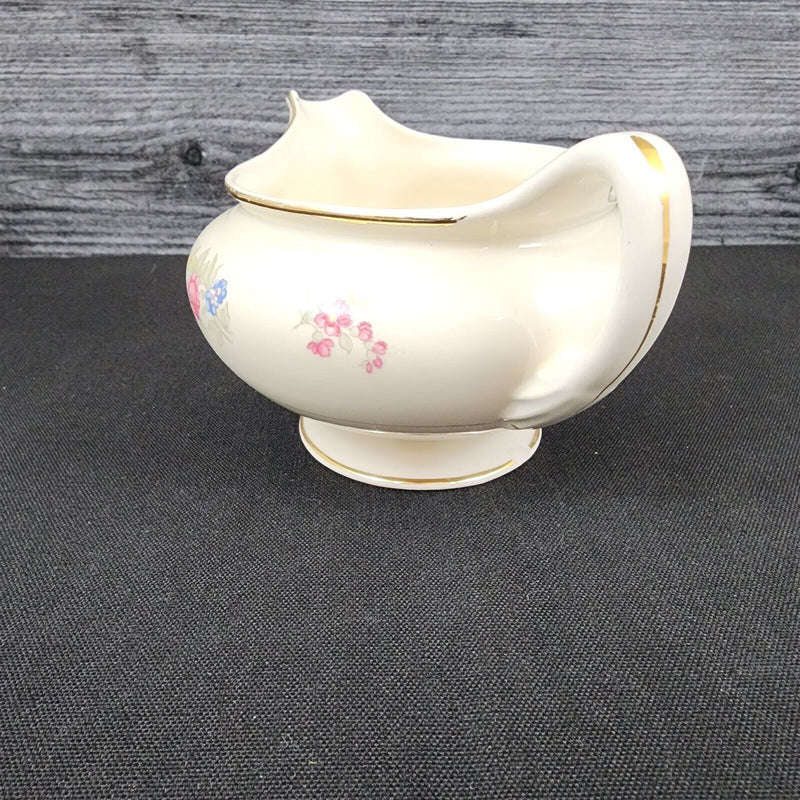 Load image into Gallery viewer, Homer Laughlin Dresden Creamer Pitcher Eggshell Nautilus Floral USA
