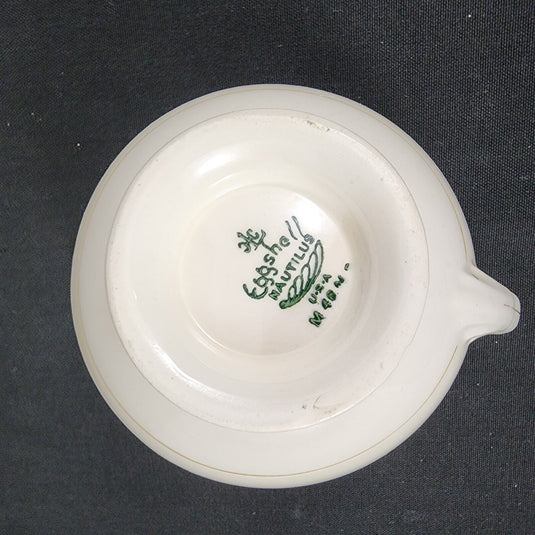 Homer Laughlin Dresden Creamer Pitcher Eggshell Nautilus Floral USA