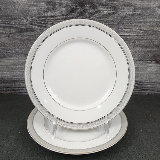 Mikasa Platinum Crown Salad Plate Set of 2 White Tableware 8 1/4" L3428