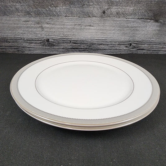 Mikasa Platinum Crown Salad Plate Set of 2 White Tableware 8 1/4" L3428
