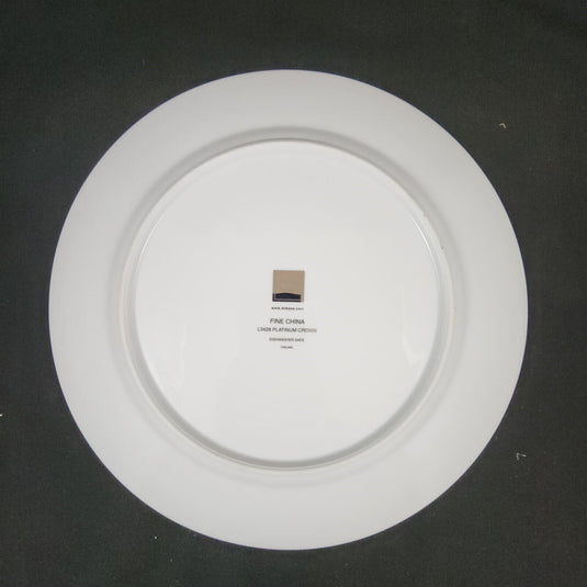 Mikasa Platinum Crown Dinner Plate Set of 4 White Tableware 10 3/4" L3428