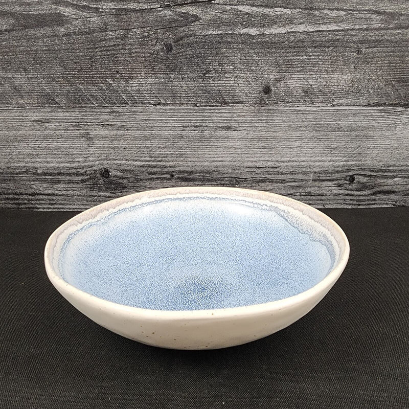 Load image into Gallery viewer, Pier 1 Imports Shoreline Blue Cereal Soup Bowl Set of 4 Stoneware Dishware
