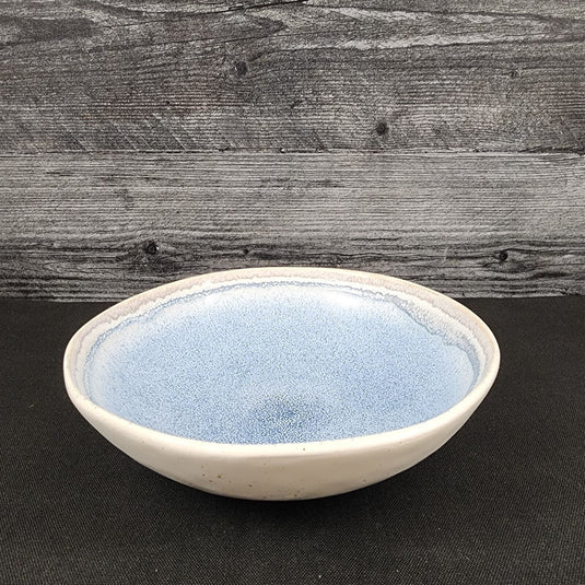 Pier 1 Imports Shoreline Blue Cereal Soup Bowl Stoneware Dishware Tableware