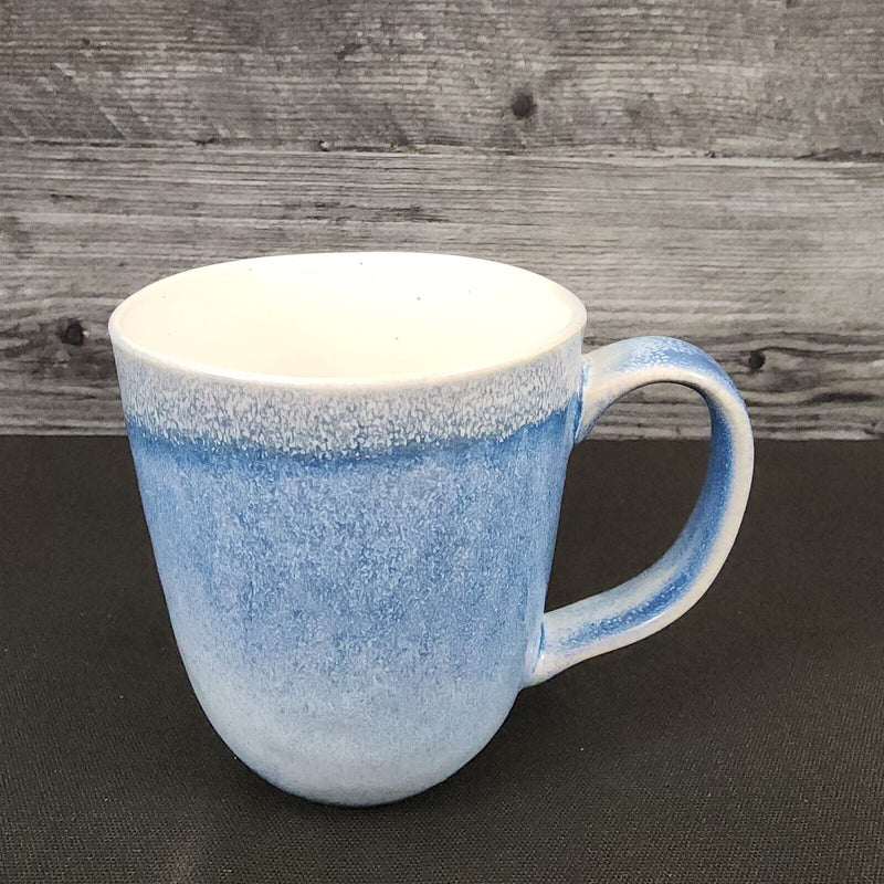 Load image into Gallery viewer, Pier 1 Imports Shoreline Blue Coffee Mug Set of 4 Tea Cup Stoneware Dishware
