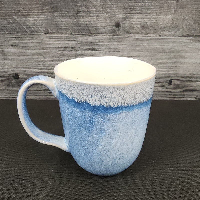 Load image into Gallery viewer, Pier 1 Imports Shoreline Blue Coffee Mug Set of 4 Tea Cup Stoneware Dishware
