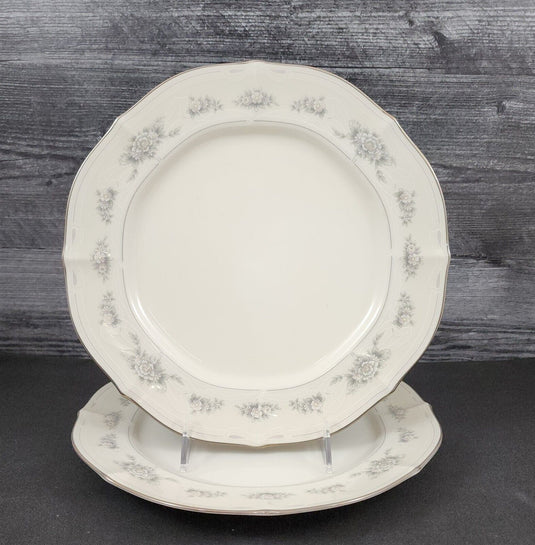 Noritake Southern Lace Dinner Plate Set of 2 Ceramic China Vintage Ivory 7301