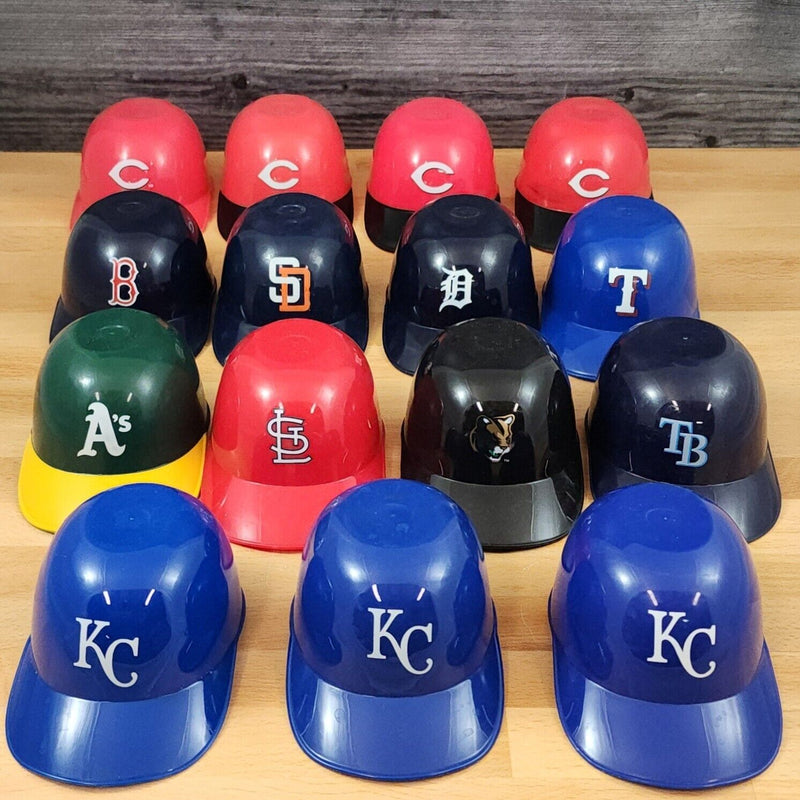 Load image into Gallery viewer, Ice Cream Bowls Major League Baseball Cap Mini Helmet Plastic Lot of 15 MLB
