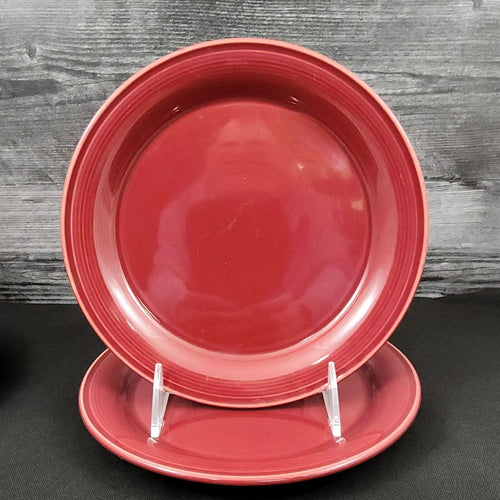 Nancy Calhoun Raspberry Salad Plate Stoneware Round 8 inch Set of 2