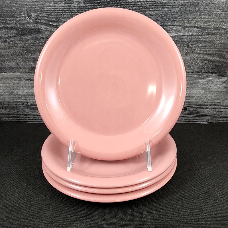 Load image into Gallery viewer, Pink Salad Plate Stoneware Round 8 inch Set of 4
