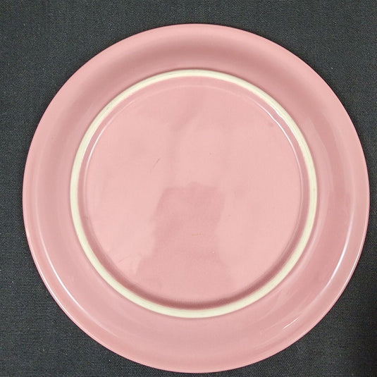 Pink Salad Plate Stoneware Round 8 inch Set of 4