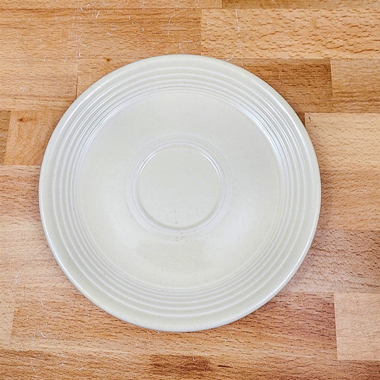 Fiesta Ware Homer Laughlin Saucer White Dinnerware Ceramic Vtg
