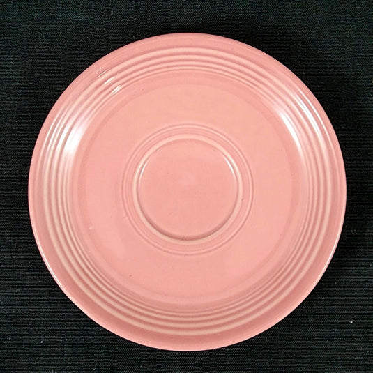 Fiesta Ware Homer Laughlin Saucer Pink Rose Dinnerware Ceramic Vtg