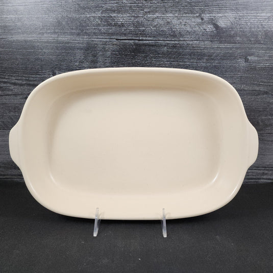 Pfaltzgraff Remembrance Rectangle Casserole Baker Peach White Flowers Stoneware