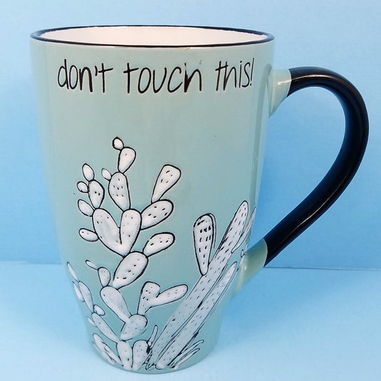 Sanora Cactus Sayings Coffee Mug Cup by Blue Sky Ceramic 21oz U Pick the Saying