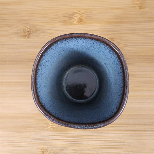 Frankoma Juice Tumbler Blue Pottery