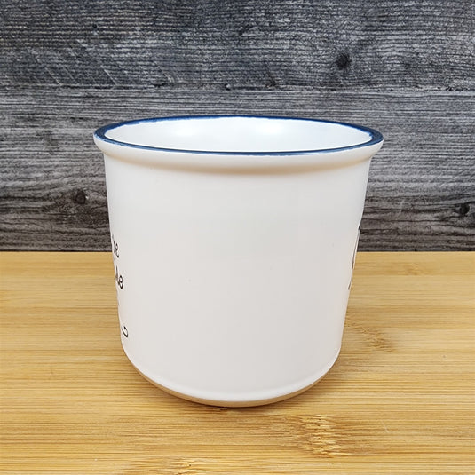 Graduation Saying Coffee Mug Embossed White Ceramic Tea Cup Blue Sky Spectrum