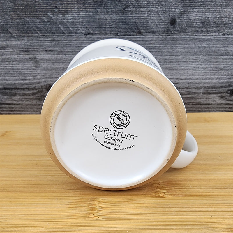 Load image into Gallery viewer, Graduation Saying Coffee Mug Embossed White Ceramic Tea Cup Blue Sky Spectrum
