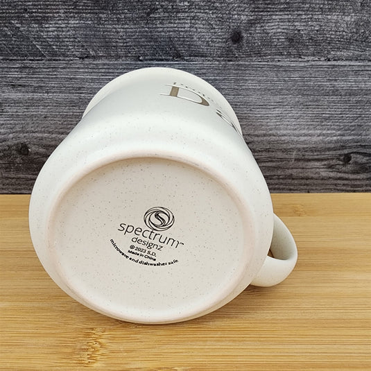 Dad Coffee Mug Ceramic Embossed Cup Blue Sky Father's Day Beige 21oz