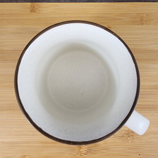 Dad Coffee Mug Ceramic Embossed Cup Blue Sky Father's Day Beige 21oz