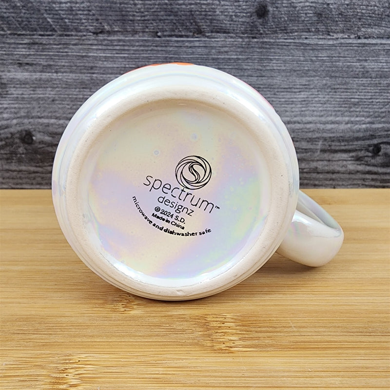 Load image into Gallery viewer, Super Mom Coffee Mug Ceramic Embossed White Floral Tea Cup Mother by Blue Sky

