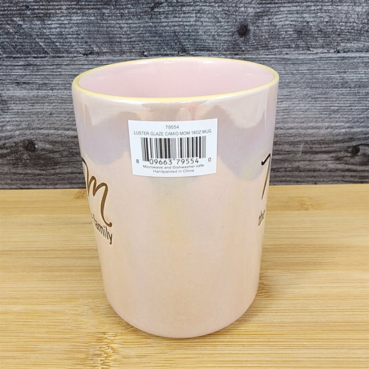 Mom Coffee Mug Ceramic Embossed Luster Glaze Tea Cup Mother by Blue Sky