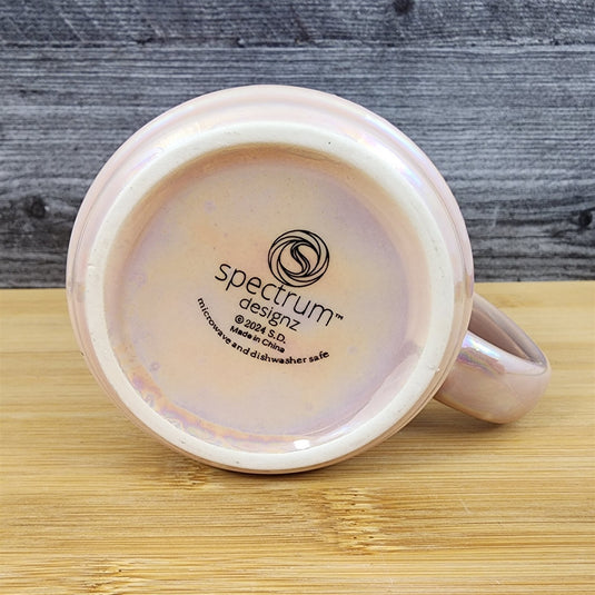 Mom Coffee Mug Ceramic Embossed Luster Glaze Tea Cup Mother by Blue Sky