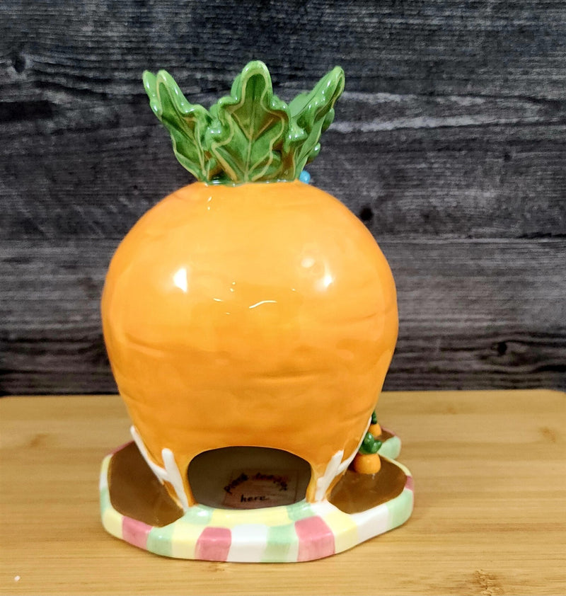 Load image into Gallery viewer, Hello Kitty and Friends Carrot Candle House Tealight Holder Blue Sky Ceramic
