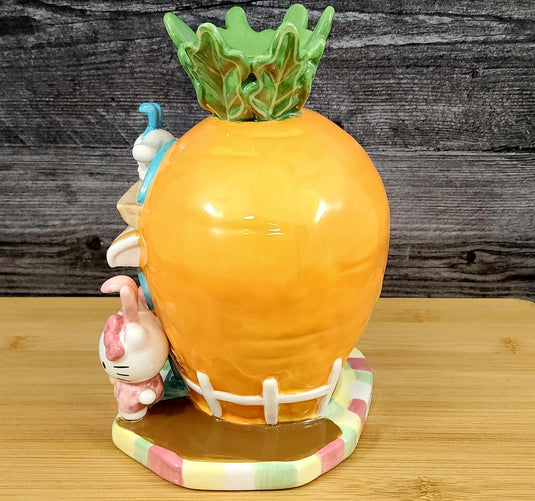Hello Kitty and Friends Carrot Candle House Tealight Holder Blue Sky Ceramic