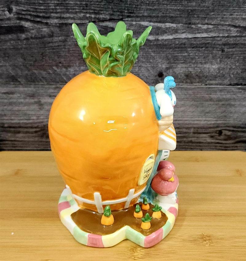 Load image into Gallery viewer, Hello Kitty and Friends Carrot Candle House Tealight Holder Blue Sky Ceramic
