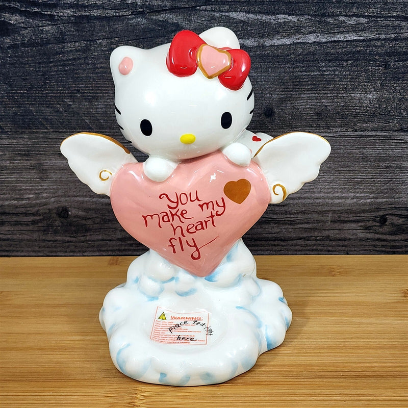 Load image into Gallery viewer, Hello Kitty Candle Holder You Make My Heart Fly Tea Lite Blue Sky Goldminc
