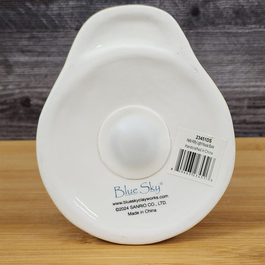 Hello Kitty Light House Bank White Red Ceramic Embossed Blue Sky