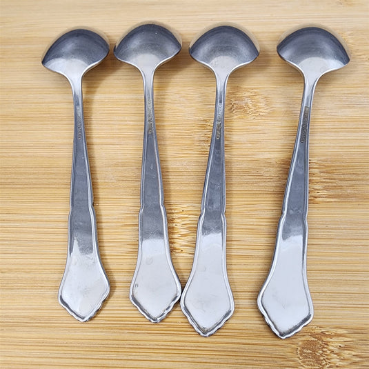 Ashmore Oneida Dinner Teaspoon Set of 4 Stainless Burnished Handle Flatware
