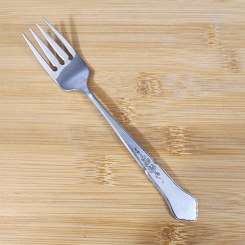 Load image into Gallery viewer, Ashmore Oneida Salad Fork Stainless Burnished Handle Flatware

