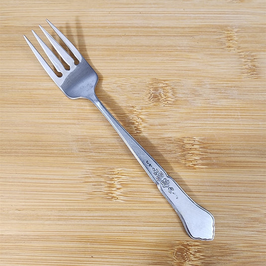 Ashmore Oneida Salad Fork Stainless Burnished Handle Flatware