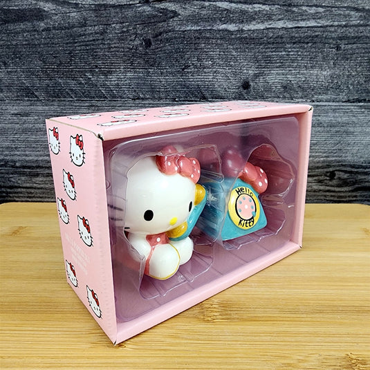 Hello Kitty Phone A Friend Salt Pepper Set Collectible Ceramic by Blue Sky
