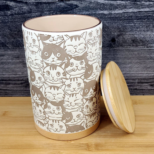 Orange Tabby Cat Canister & Lid 8