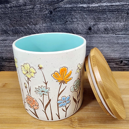 Summer Flower Canister & Lid