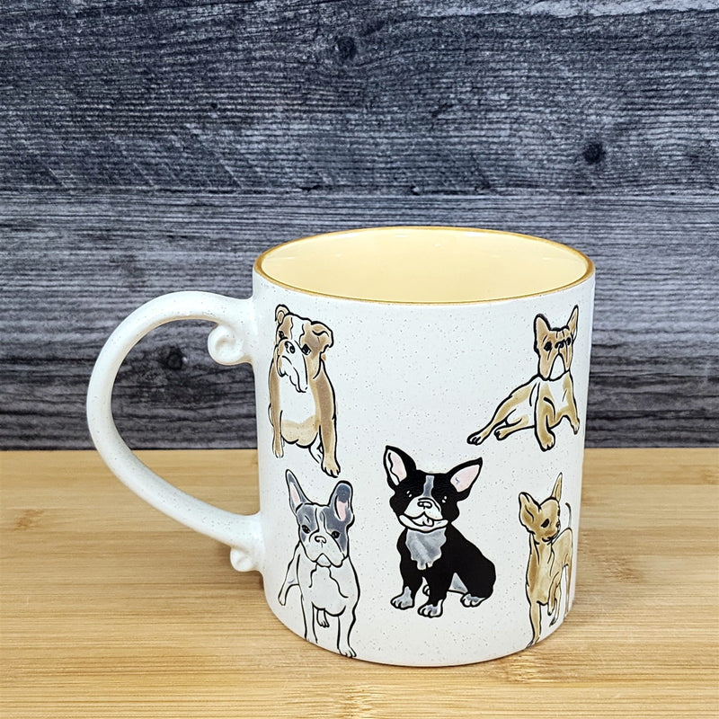 Load image into Gallery viewer, Chihuahua English French Dachshund Dog Coffee Mug Ceramic 21oz Tea Cup Blue Sky
