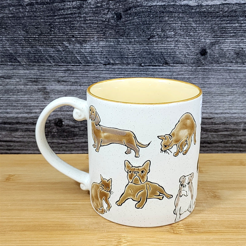 Load image into Gallery viewer, Chihuahua English French Dachshund Dog Cat Coffee Mug Ceramic 21oz Cup Blue Sky
