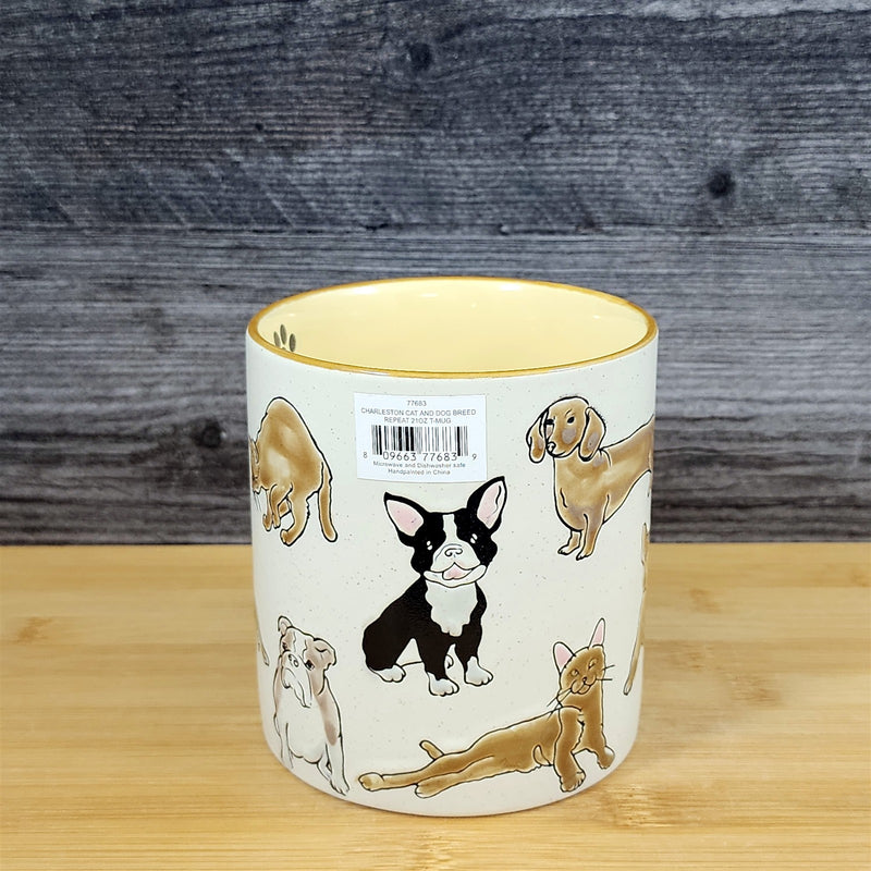 Load image into Gallery viewer, Chihuahua English French Dachshund Dog Cat Coffee Mug Ceramic 21oz Cup Blue Sky
