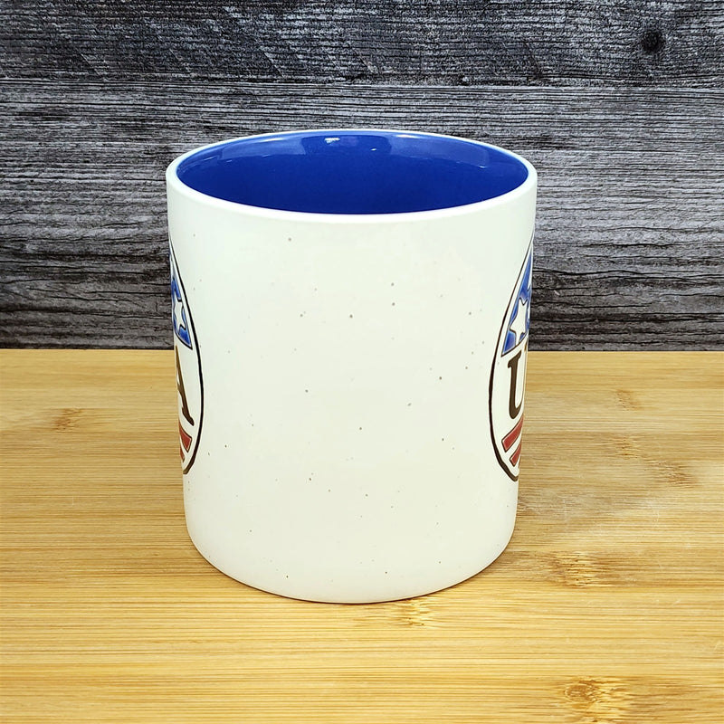 Load image into Gallery viewer, Red White Blue America Mug USA Ceramic Coffee Cup Blue Sky 21oz Patriot
