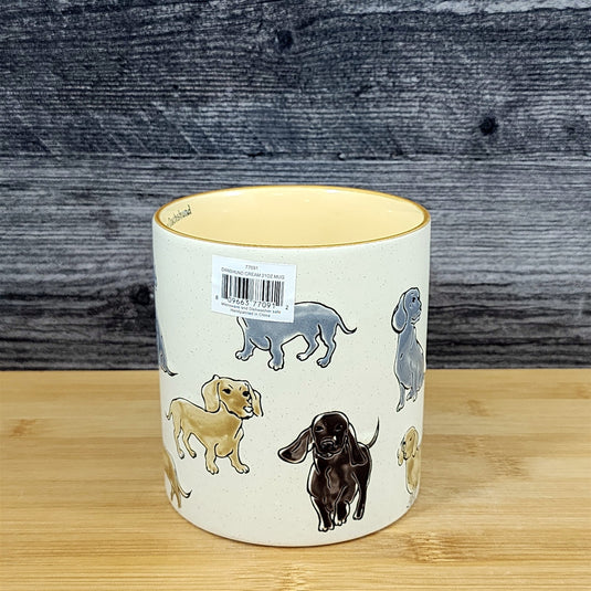 Dachshund Coffee Mug Ceramic Dog Tea Cup Doxie Breed Blue Sky 21oz Embossed