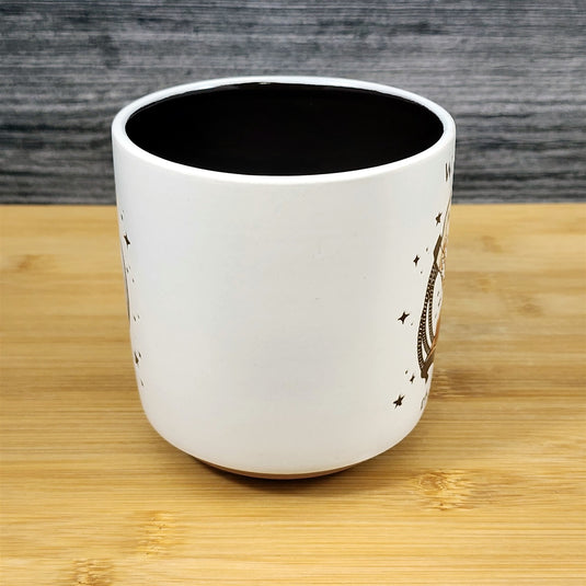Wild Like the West Coffee Mug Cowgirl Ceramic Tea Cup Blue Sky Country Western