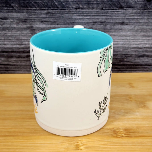Whimsical Sea Turtle Coffee Mug Marine Ocean Coral Life Tea Cup Blue Sky Ceramic