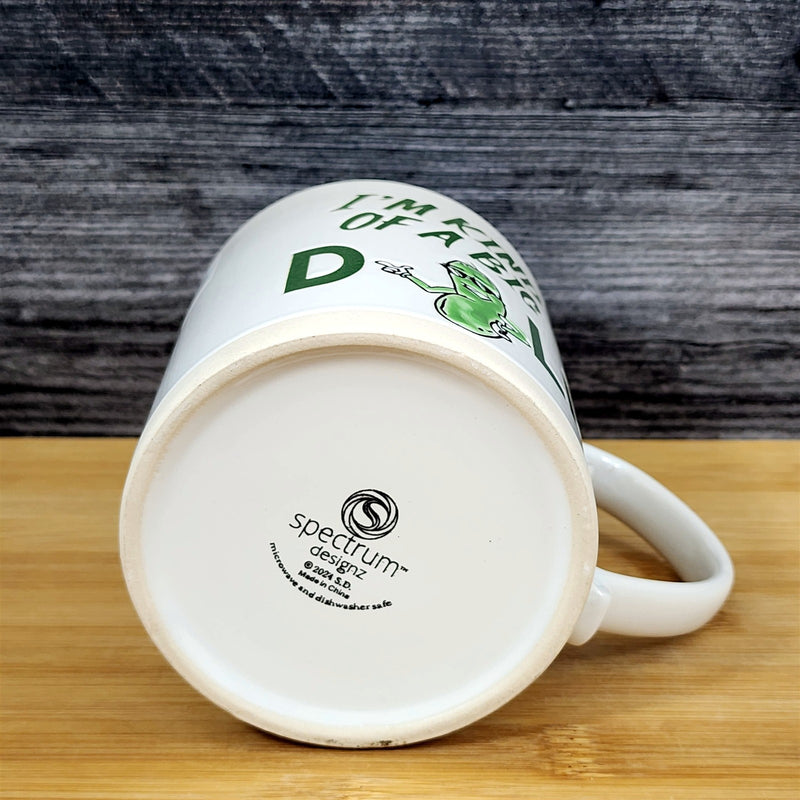 Load image into Gallery viewer, Big Dill Mug, Funny Pickle Humor Coffee Tea Cup 21oz Ceramic Blue Sky
