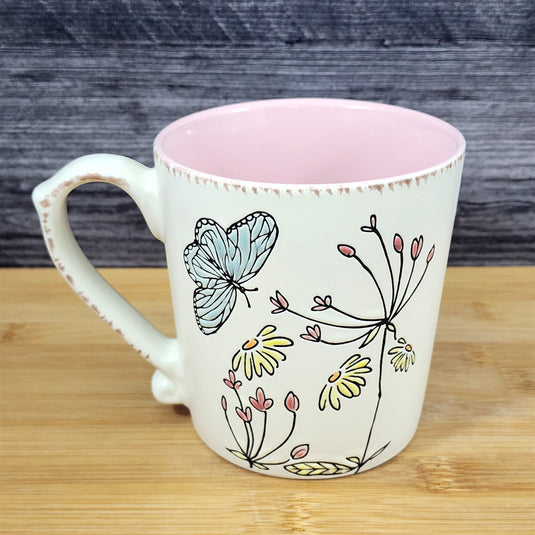 Flower Butterfly Coffee Mug - Thumbnail 3