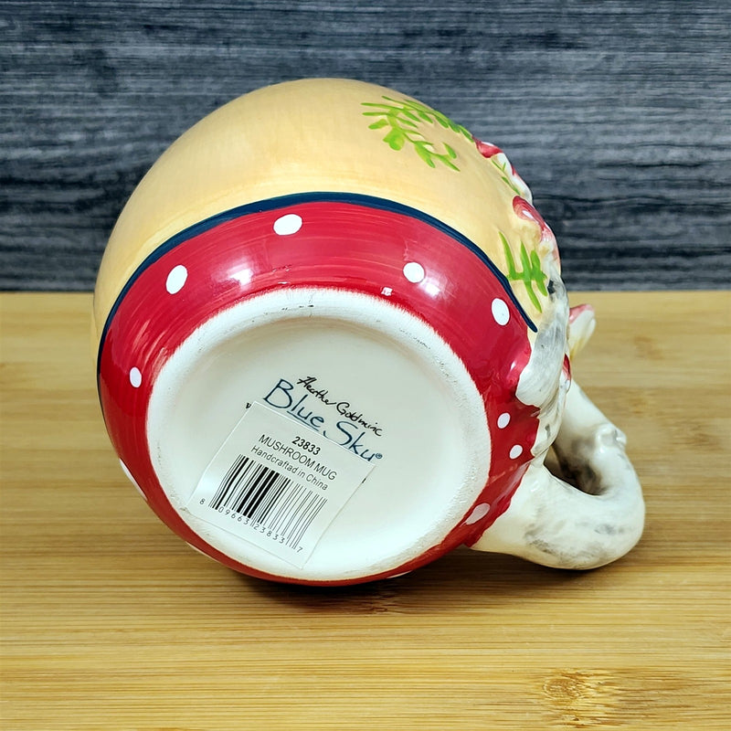 Load image into Gallery viewer, Nature Lovers Toadstool Mushroom Coffee Mug 3D Ceramic Tea Cup Blue Sky Goldminc
